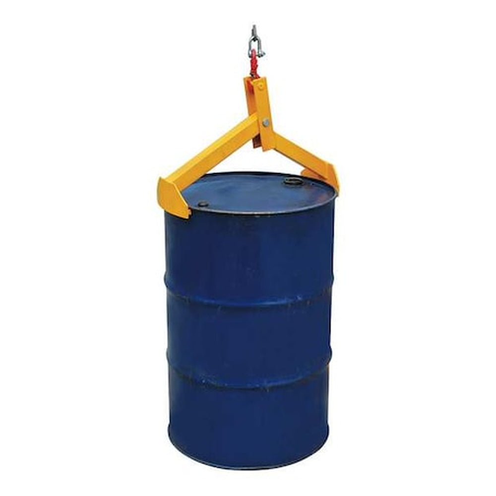Dayton Heavy-Duty Vertical Steel Salvage Drum Lifter (1,000 lb Capacity) - Yellow - Primary View (H4301586)