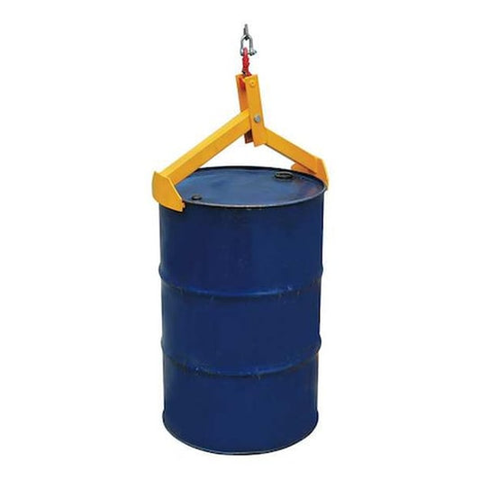 Dayton Heavy-Duty Vertical Steel Salvage Drum Lifter (1,000 lb Capacity) - Yellow - Primary View (H4301586)