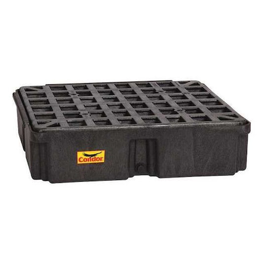 Condor 1-Drum Low-Profile Modular Polyethylene Spill Deck with Drain (15-Gallon Sump, 2,000 lb Capacity) - Primary View (H2268485)