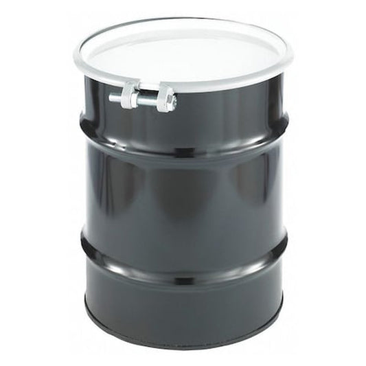 Hathoro Select 10-Gallon Open-Head Steel Transport Drum with Ring - Black - Primary View (H1180891)