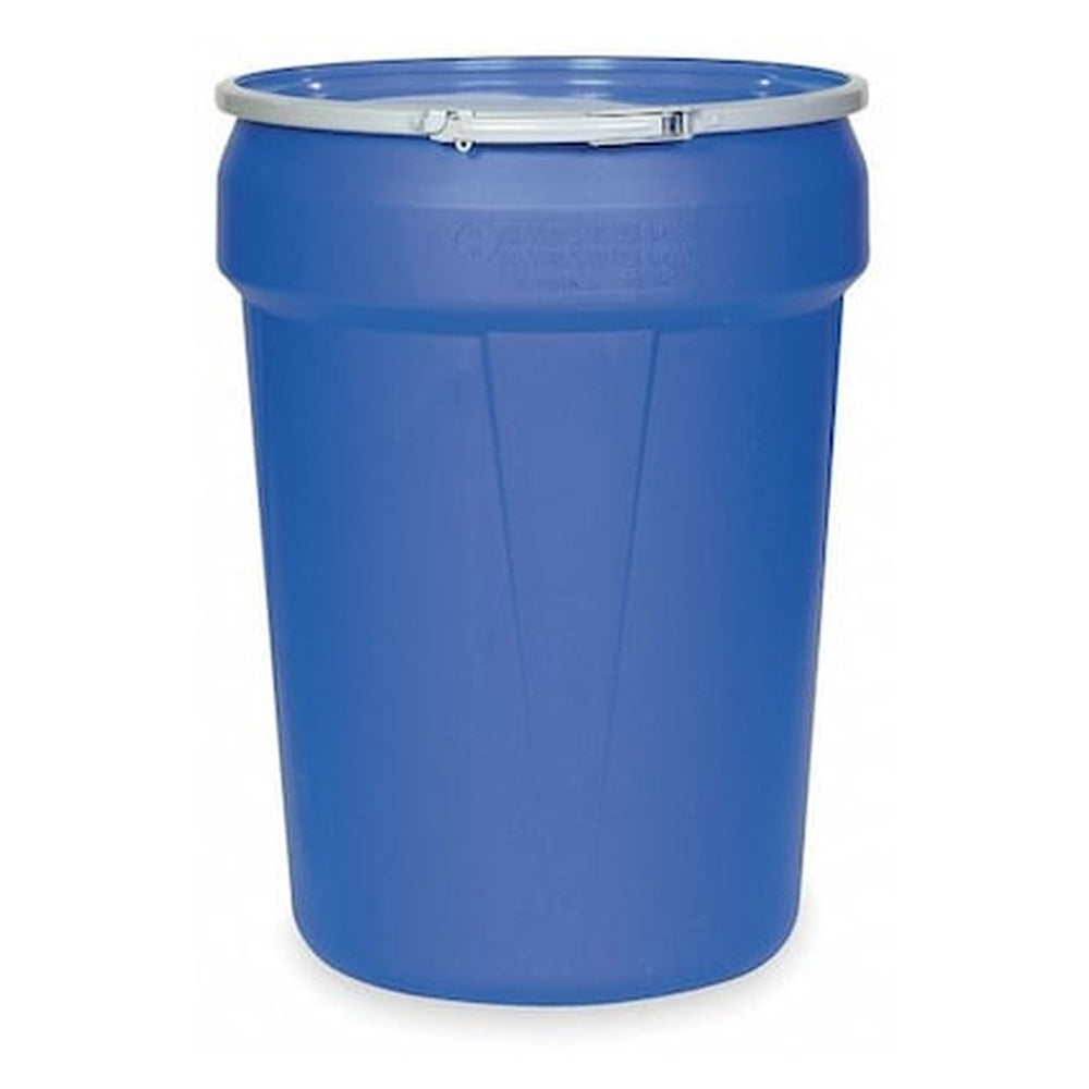 Eagle Mfg 30-Gallon Polyethylene Open-Head Transport Drum with Lever Lock - Blue - Primary View (H2325057)