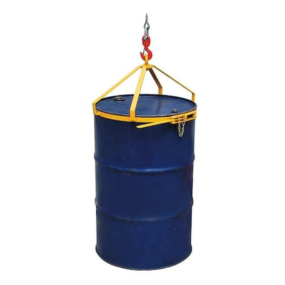 Dayton Vertical Steel Economy Drum Lifter for 30 & 55 Gallon Steel Drums - Safety Yellow - Primary View (H4301604)