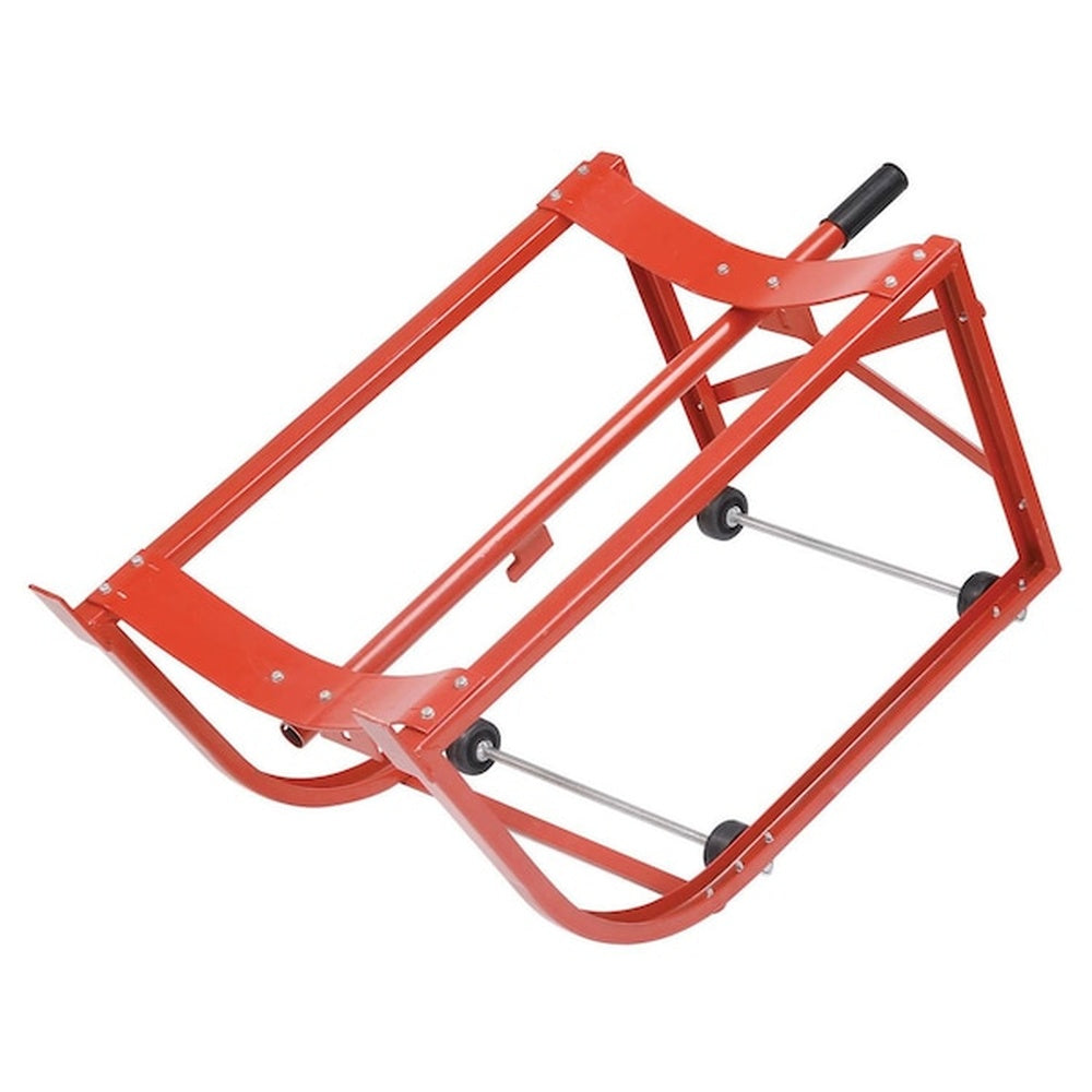 Global Industrial Standard 55-Gallon Steel Drum Cradle with 2-1/2" Polyolefin Wheels - Primary View (H408641093)