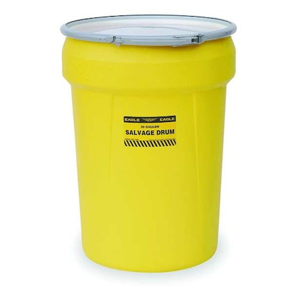 Eagle Mfg 30-Gallon Polyethylene Salvage Overpack Drum - Yellow - Primary View (H3290883)