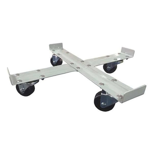 Hathoro Select 55-Gallon Industrial Steel Drum Dolly with Hard Rubber Wheels - Gray - Primary View (H3956872)