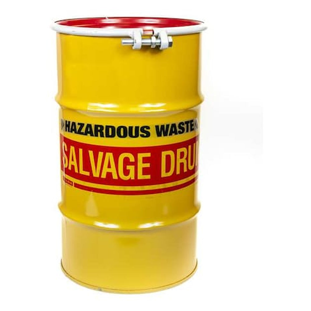 Hathoro Select 15-Gallon Epoxy-Lined Open-Head Steel Transport Drum - Yellow - Primary View (H4282293)