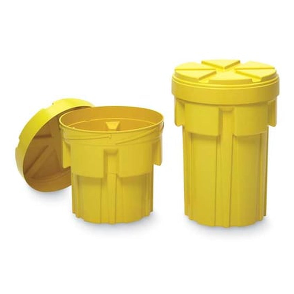 ENPAC 20-Gallon Polyethylene Open-Head Wheeled Salvage Drum - Yellow - Primary View (H3904512)