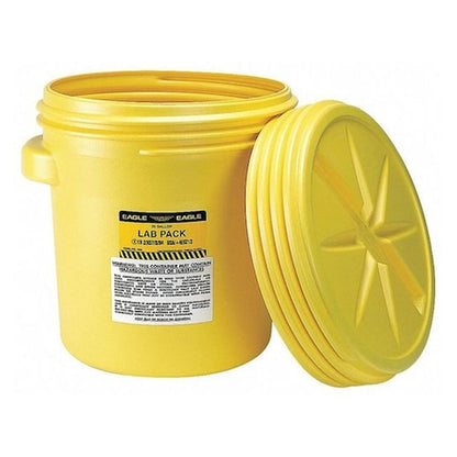 Eagle Mfg 20-Gallon Polyethylene Open-Head Salvage Drum with Screw-On Lid - Yellow - Primary View (H2937934)