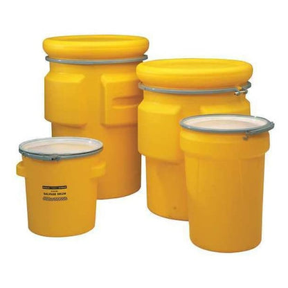 Eagle Mfg 20-Gallon Polyethylene Open-Head Salvage Drum - Yellow (UN-Rated) - View 2 (H3387526)