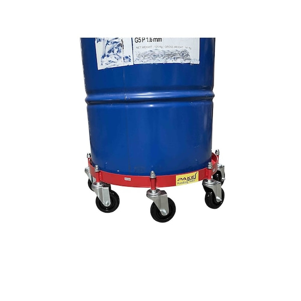 Pake Handling Tools 55-Gallon Heavy-Duty Steel Drum Dolly with 8 Phenolic Swivel Casters (2,000 lb Capacity) - View 2 (H111632692)