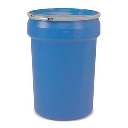 Eagle Mfg 30-Gallon Polyethylene Open-Head Transport Drum with Lever Lock - Blue - View 2 (H2325057)