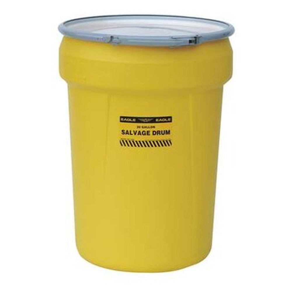 Eagle Mfg 30-Gallon Polyethylene Salvage Overpack Drum - Yellow - View 3 (H3290883)