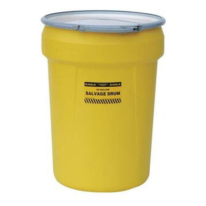 Eagle Mfg 30-Gallon Polyethylene Salvage Overpack Drum - Yellow - View 3 (H3290883)