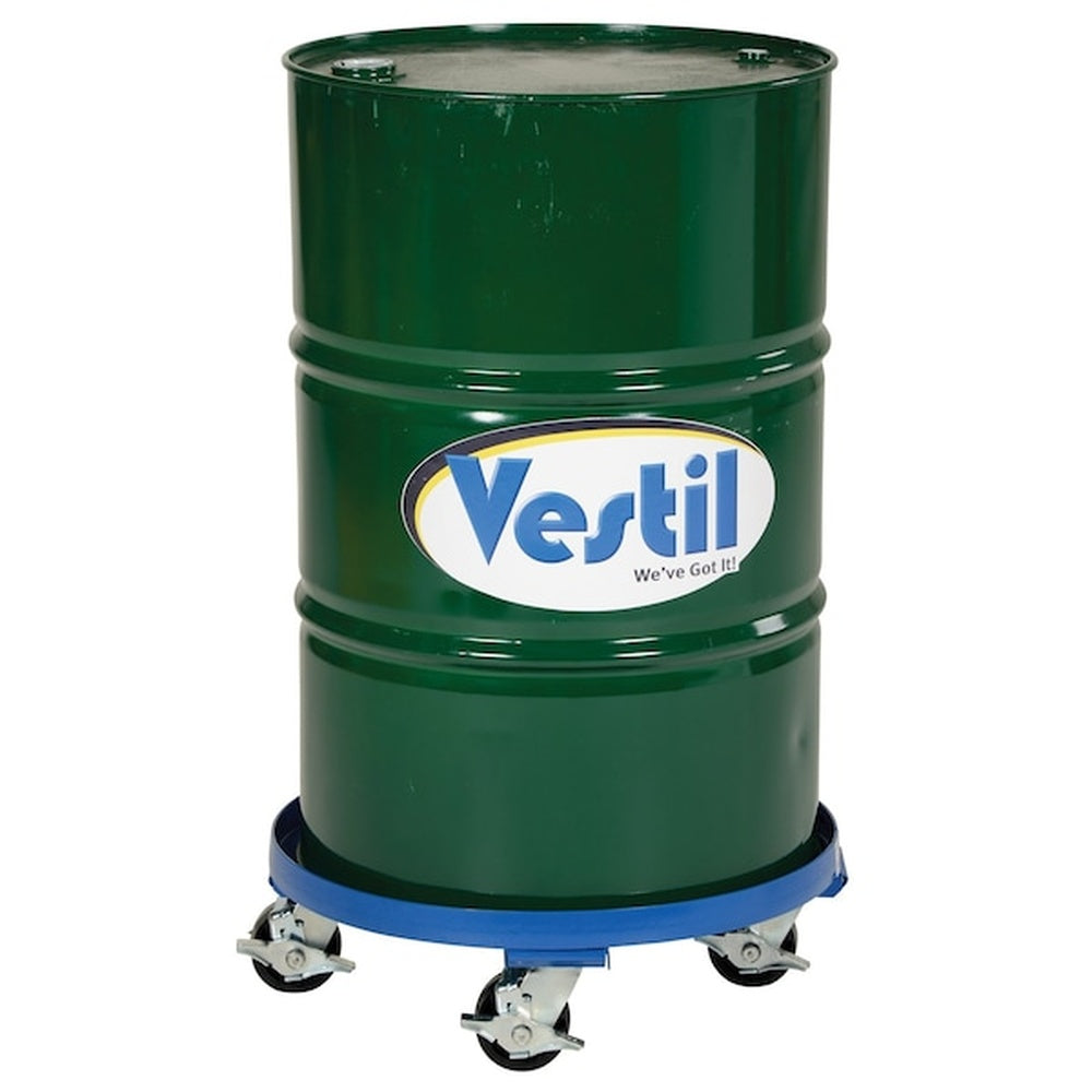 Vestil Extra Heavy-Duty Welded Steel Mobile Drum Dolly (2,000 lb Capacity) - Blue - View 3 (H603509648)