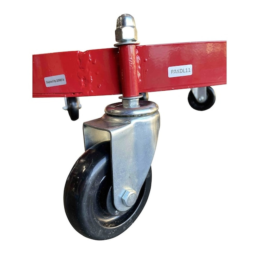 Pake Handling Tools 55-Gallon Heavy-Duty Steel Drum Dolly with 8 Phenolic Swivel Casters (2,000 lb Capacity) - View 3 (H111632692)