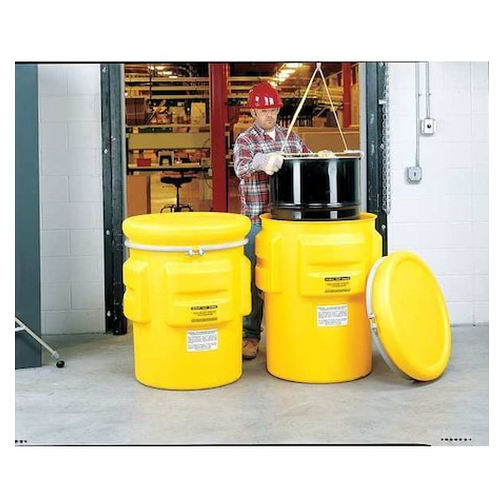 Eagle Mfg 20-Gallon Polyethylene Open-Head Salvage Drum - Yellow (UN-Rated) - View 4 (H3387526)