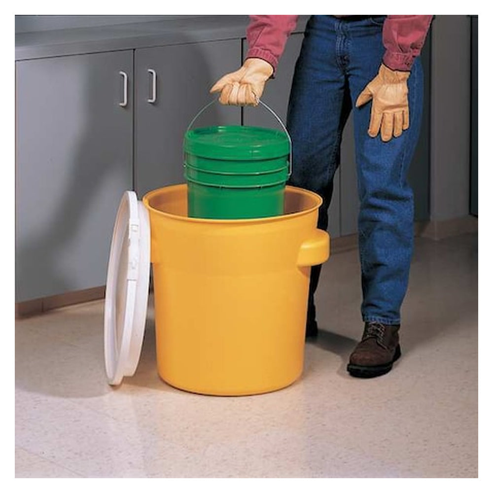 Eagle Mfg 30-Gallon Polyethylene Open-Head Overpack Spill Drum - Yellow - View 4 (H0673644)