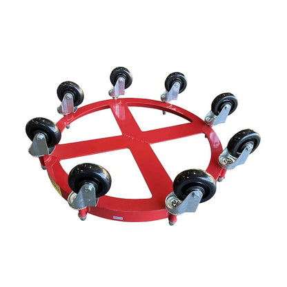 Pake Handling Tools 55-Gallon Heavy-Duty Steel Drum Dolly with 8 Phenolic Swivel Casters (2,000 lb Capacity) - View 6 (H111632692)