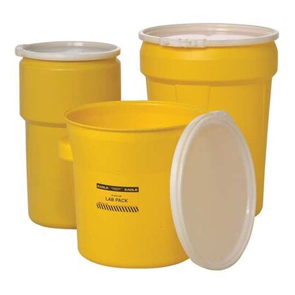 Eagle Mfg 30-Gallon Polyethylene Open-Head Overpack Spill Drum - Yellow - View 6 (H0673644)