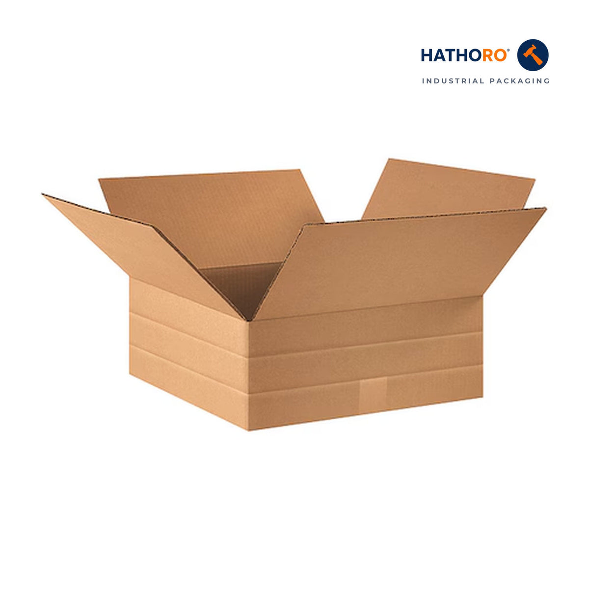 Hathoro 16 x 16 x 6 inch multi-depth corrugated shipping box