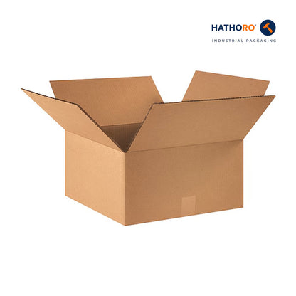Hathoro 16 x 16 x 8 inch corrugated shipping box