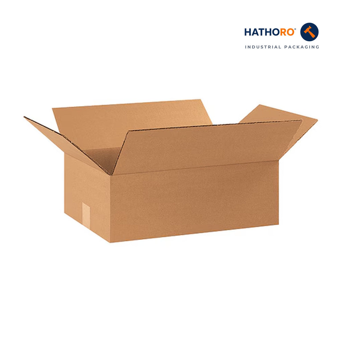 Hathoro 17-1/4 x 11-1/4 x 6 inch corrugated shipping box