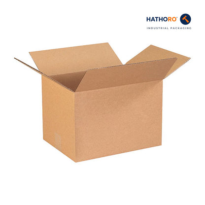 Hathoro 13-1/4 x 10-1/4 x 9 inch corrugated shipping box