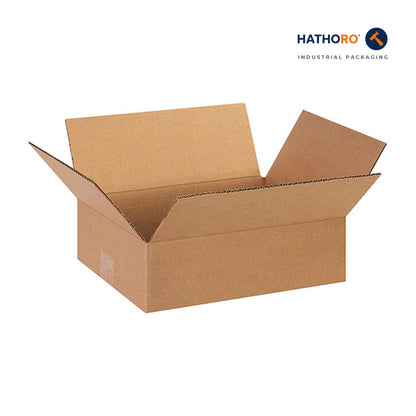 Hathoro 13 x 10 x 4 inch corrugated shipping box