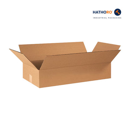 Hathoro 24 x 12 x 4 inch corrugated shipping box