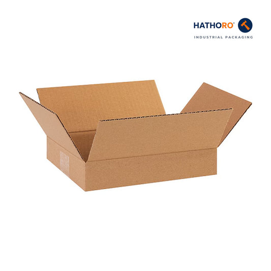 Hathoro 11-1/4 x 8-3/4 x 2-3/4 inch corrugated shipping box