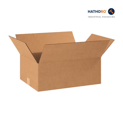 Hathoro 18-1/2 x 12-1/2 x 7 inch corrugated shipping box