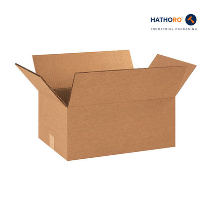 Hathoro 18 x 12 x 6 inch corrugated shipping box