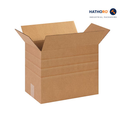 Hathoro 14-1/2 x 8-3/4 x 12 inch corrugated shipping box