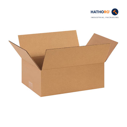 Hathoro 14 x 10 x 5 inch corrugated shipping box