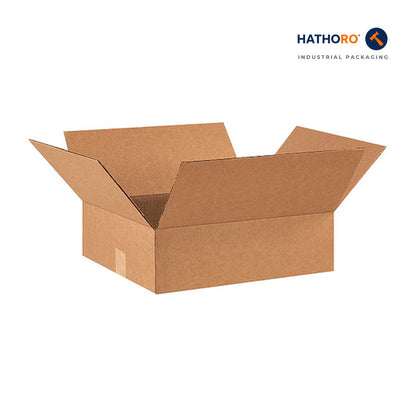 Hathoro 14 x 12 x 3 inch corrugated shipping box