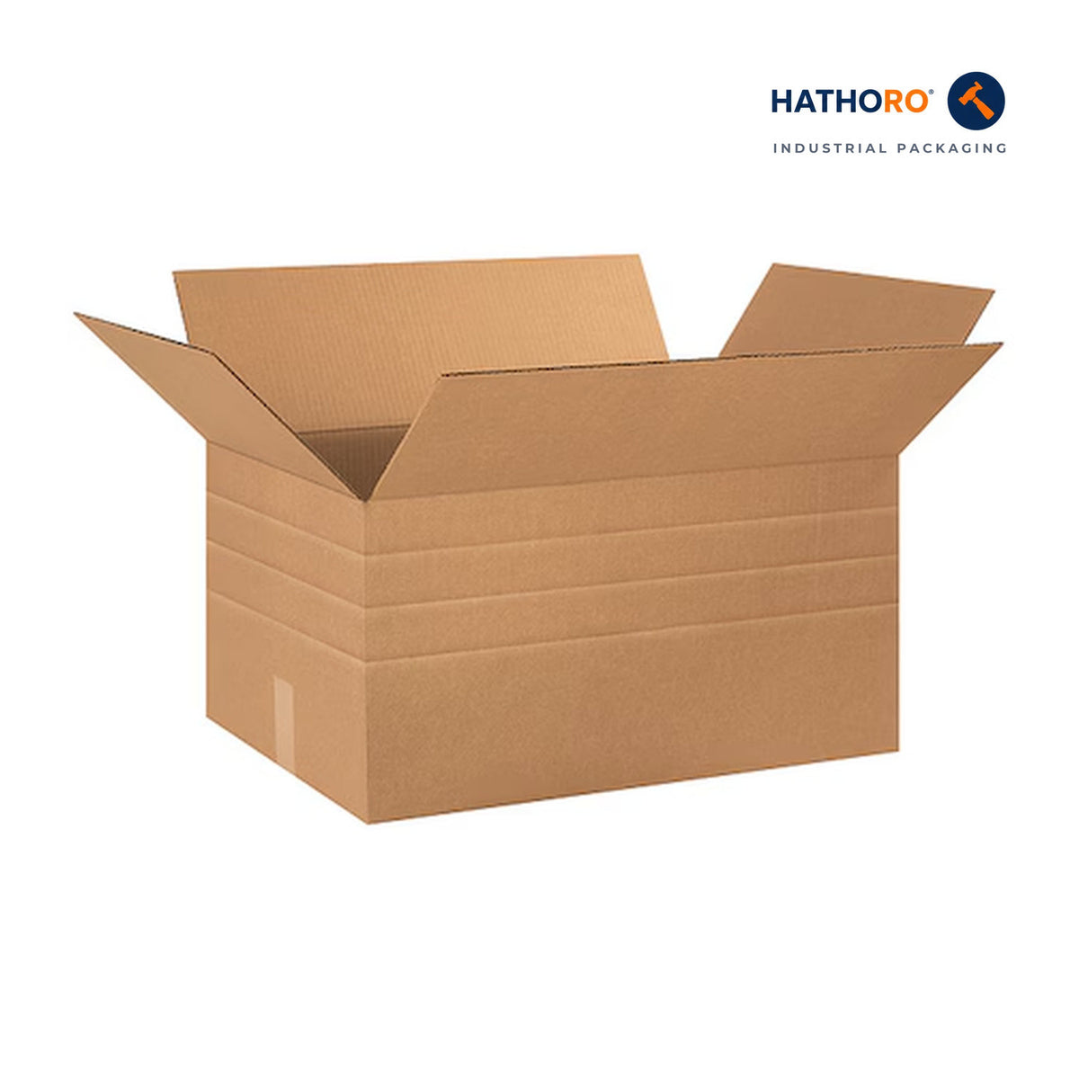 Hathoro 24 x 16 x 12 inch multi-depth corrugated shipping box