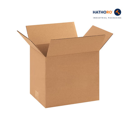 Hathoro 11-1/4 x 8-3/4 x 10 inch corrugated shipping box
