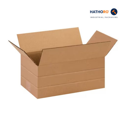 Hathoro 14 x 8 x 6 inch multi-depth corrugated shipping box