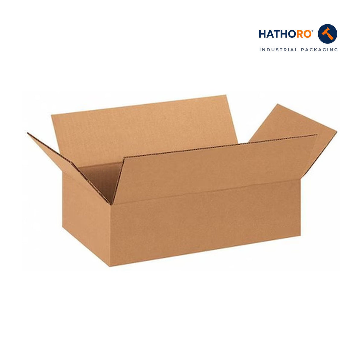 Hathoro 14 x 8 x 4 inch corrugated shipping box