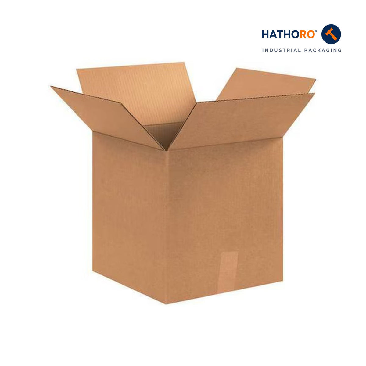 Hathoro 12-3/4 x 12-3/4 x 13-1/2 inch corrugated shipping box