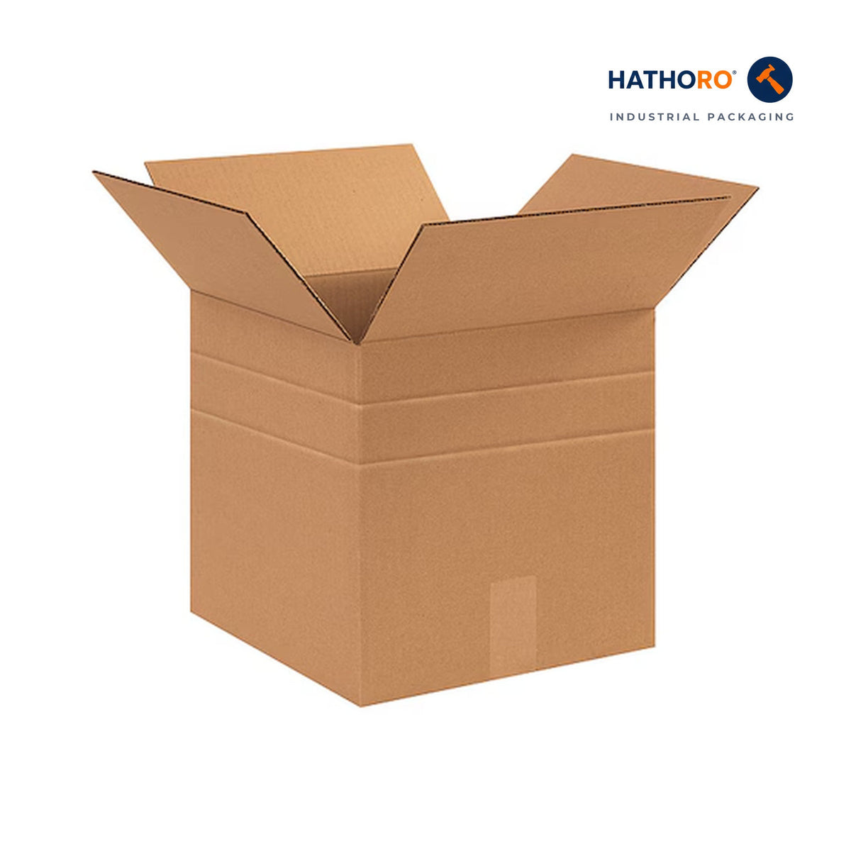 Hathoro 12 x 12 x 12 inch multi-depth corrugated shipping box