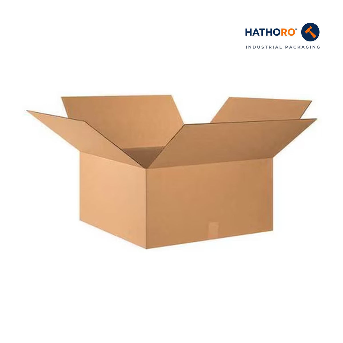 Hathoro 24 x 24 x 12 inch corrugated shipping box