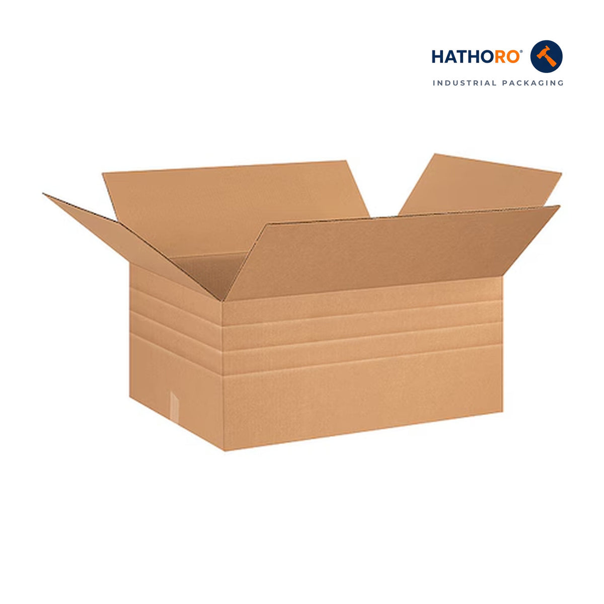 Hathoro 26 x 20 x 12 inch multi-depth corrugated shipping box