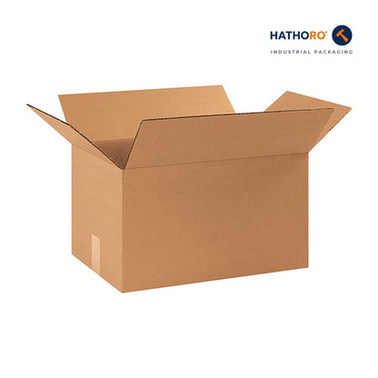 Hathoro 17-1/4 x 11-1/4 x 10 inch corrugated shipping box