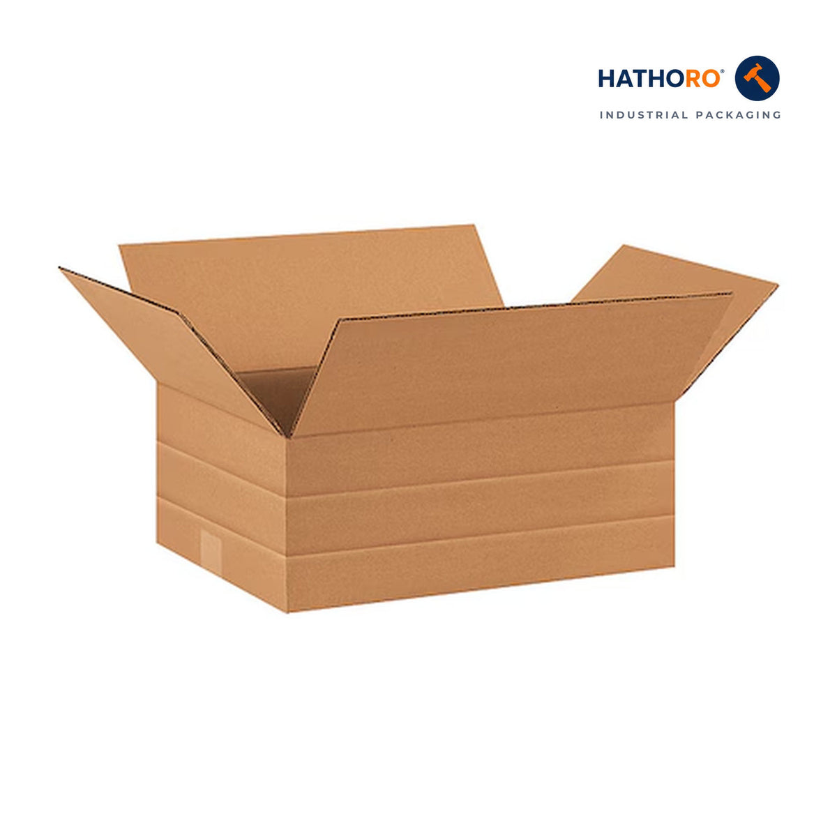 Hathoro 16 x 12 x 6 inch multi-depth corrugated shipping box