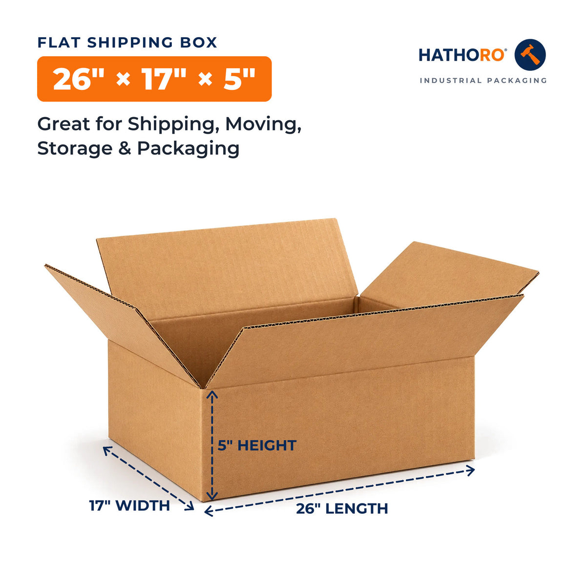 26 x 17 x 5 inch shipping box dimensions