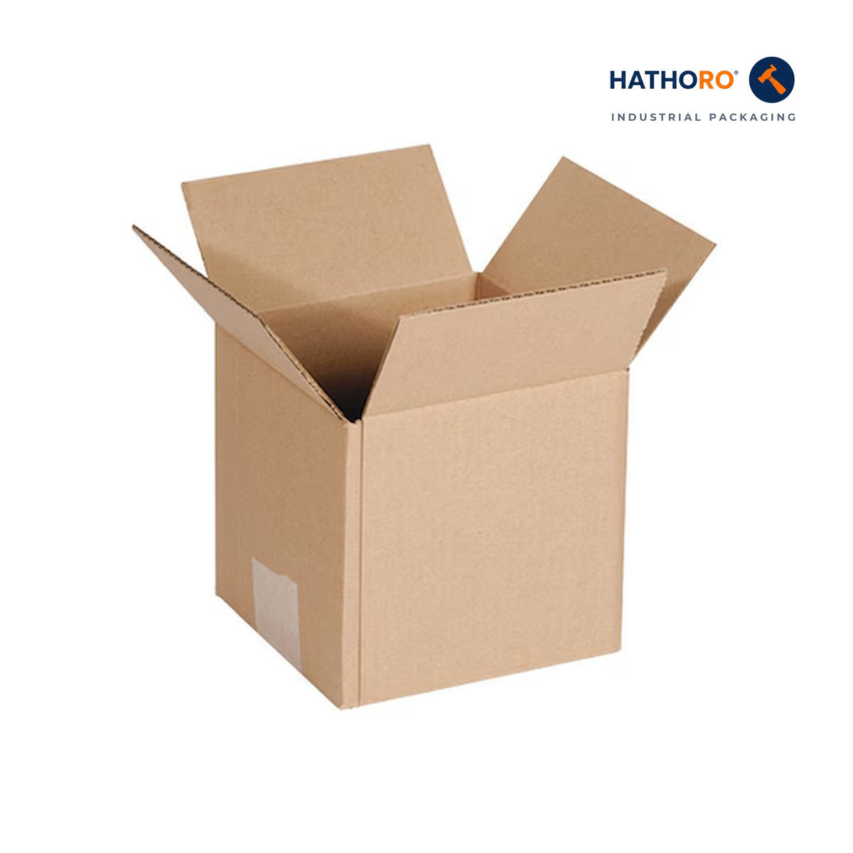 Hathoro 4 x 4 x 4 inch corrugated shipping box