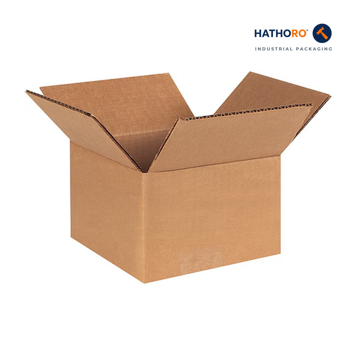 Hathoro 4 x 4 x 3 inch corrugated shipping box