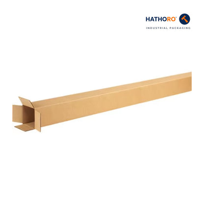 Hathoro 4 x 4 x 72 inch corrugated shipping box