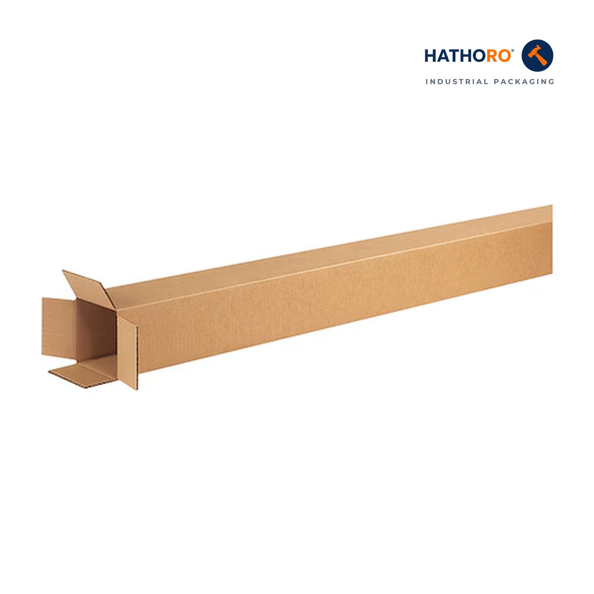 Hathoro 4 x 4 x 60 inch corrugated shipping box